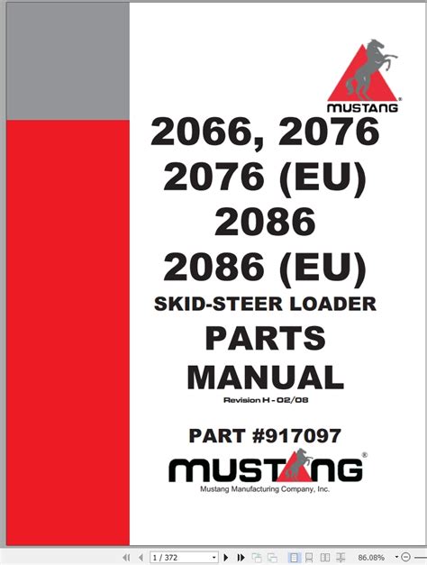 mustang 2066 skid steer service manual|mustang skid steer attachments.